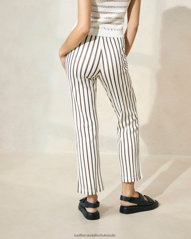 Frauen Loeffler Randall Alex D Pant brauner Streifen Kleidung 846824230