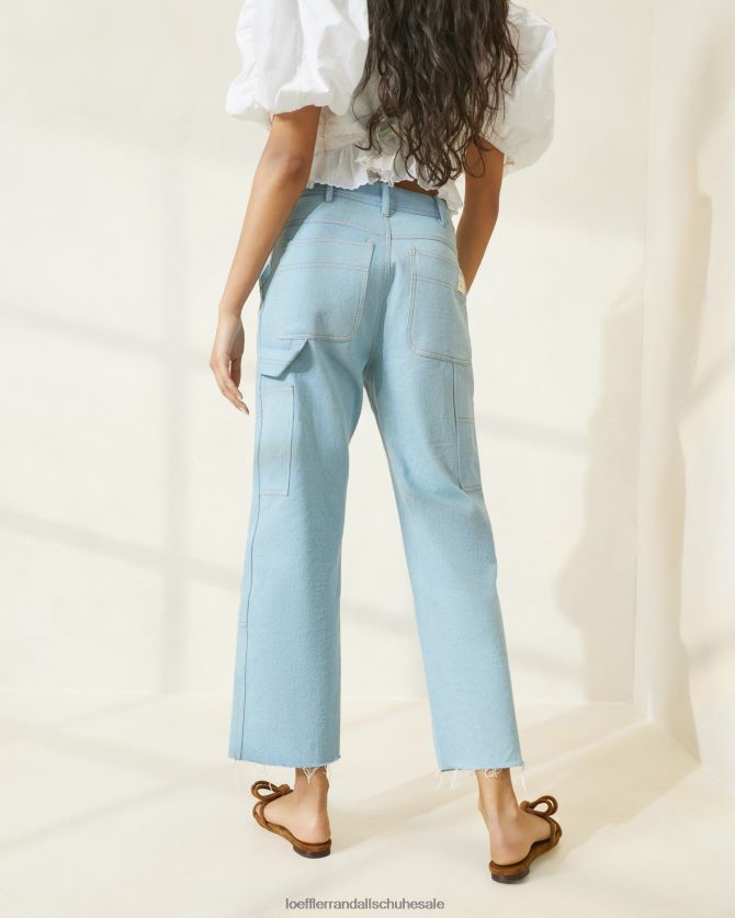 Frauen Loeffler Randall Roy Carpenter Hose leichter Denim Kleidung 846824216