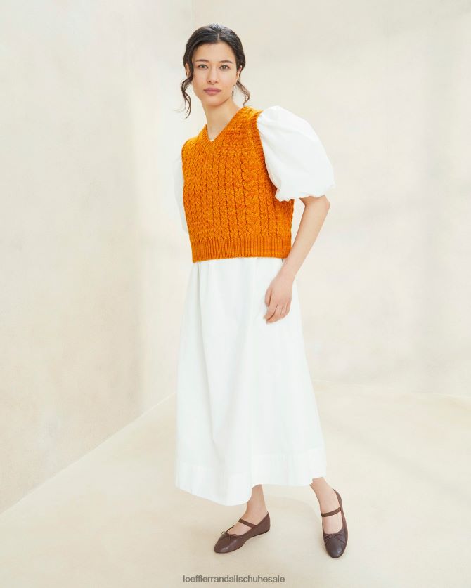 Frauen Loeffler Randall Rosie Grobstrickweste Sonnenuntergang Kleidung 846824256