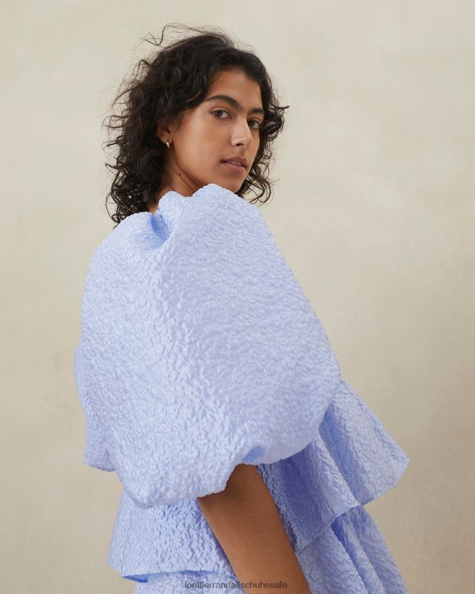 Frauen Loeffler Randall Jessalyn Steppoberteil Blau Kleidung 846824250