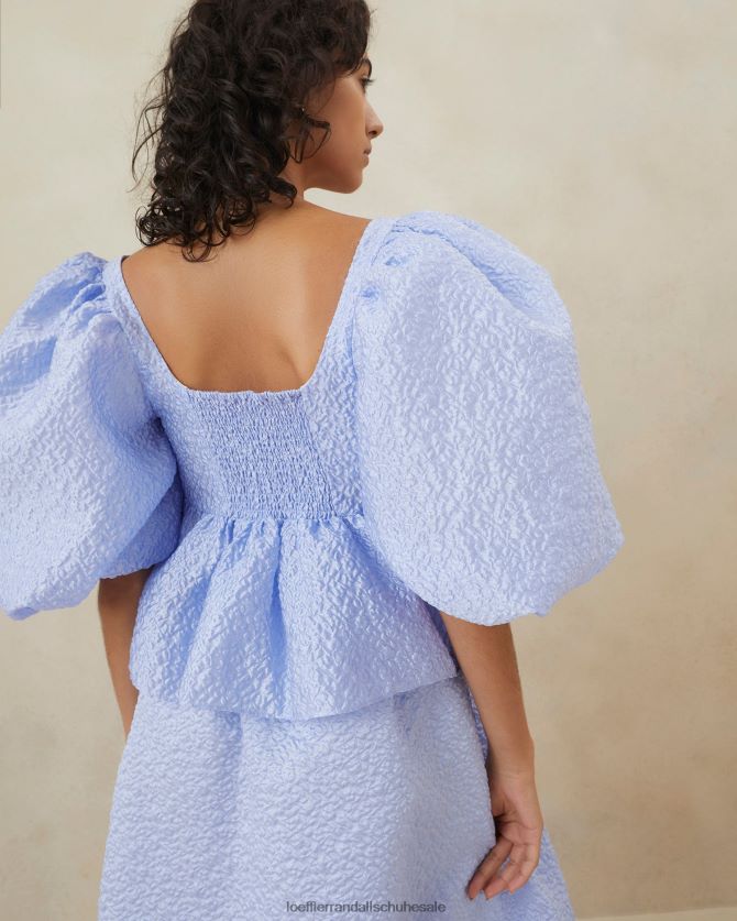 Frauen Loeffler Randall Jessalyn Steppoberteil Blau Kleidung 846824250