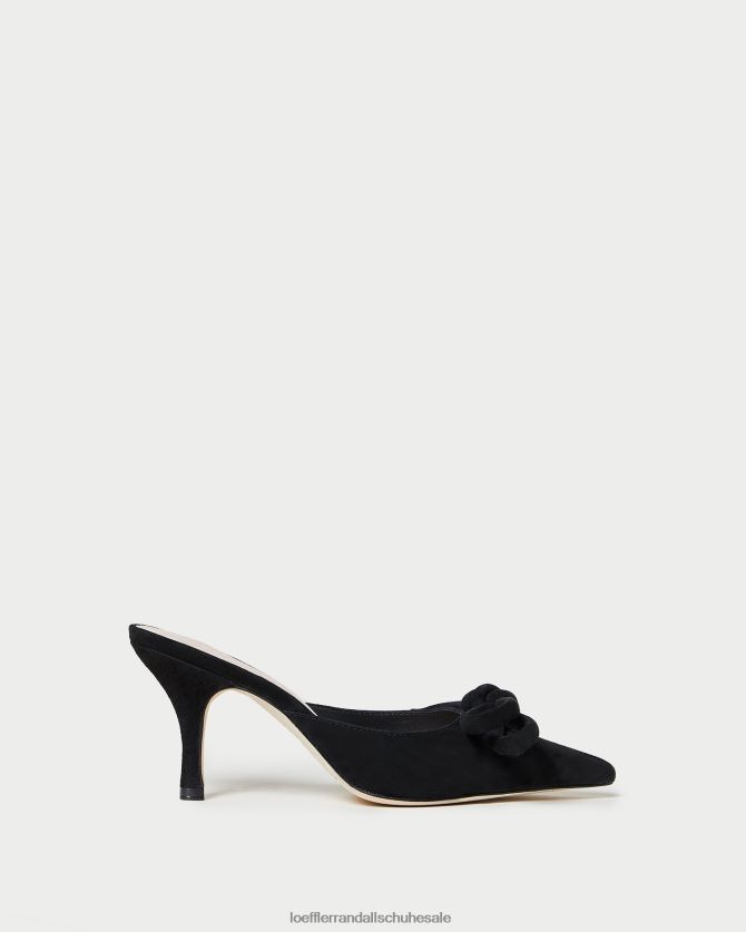 Frauen Loeffler Randall Amyra Bow Kitten Mule Schwarz Schuhe 84682457
