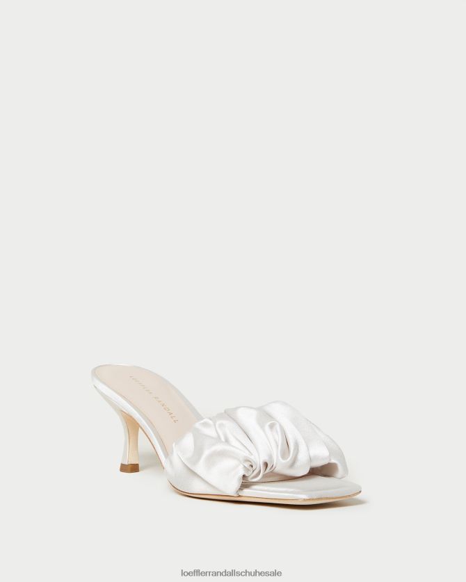 Frauen Loeffler Randall Bianca Kitten-Heel-Mule Creme Schuhe 84682465