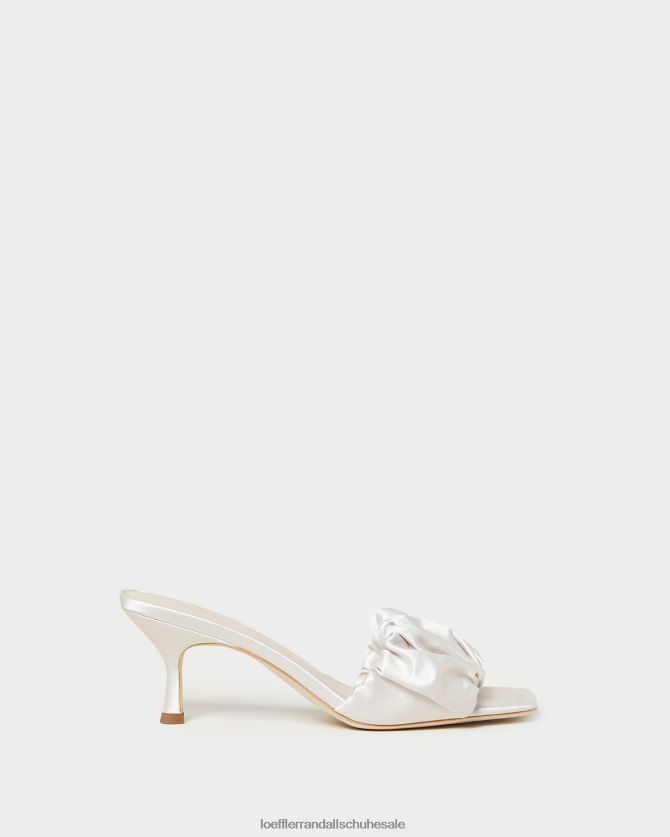 Frauen Loeffler Randall Bianca Kitten-Heel-Mule Creme Schuhe 84682465