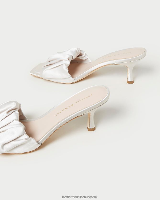 Frauen Loeffler Randall Bianca Kitten-Heel-Mule Creme Schuhe 84682465