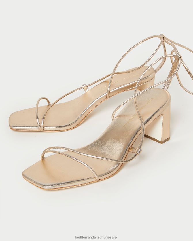 Frauen Loeffler Randall Cosette-Knöchelwickelabsatz Sekt Schuhe 84682437
