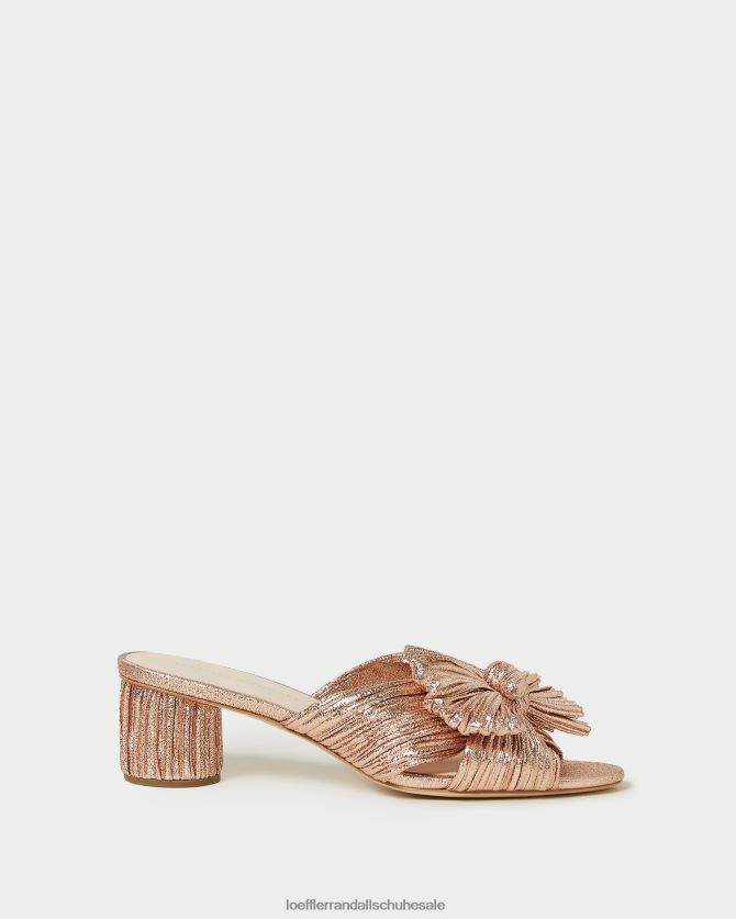 Frauen Loeffler Randall Emilia-Absatz mit plissierter Schleife Düne Schuhe 84682463