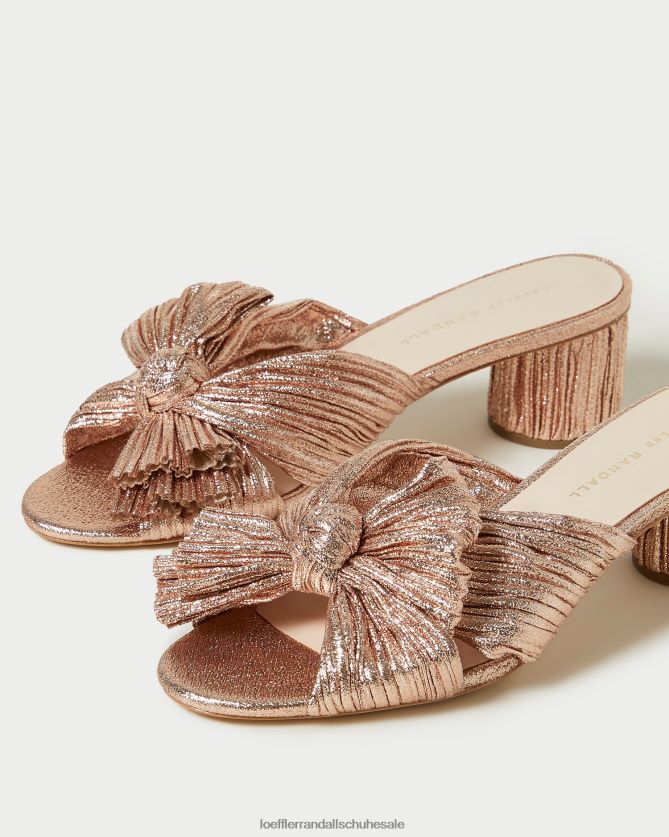 Frauen Loeffler Randall Emilia-Absatz mit plissierter Schleife Düne Schuhe 84682463