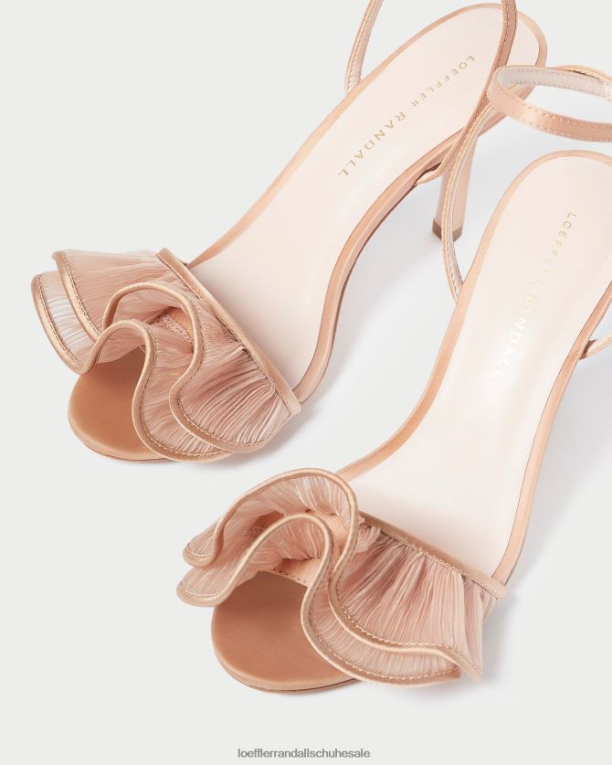 Frauen Loeffler Randall Estella-Sandale mit Rüschen und Absatz Schönheit Schuhe 84682491