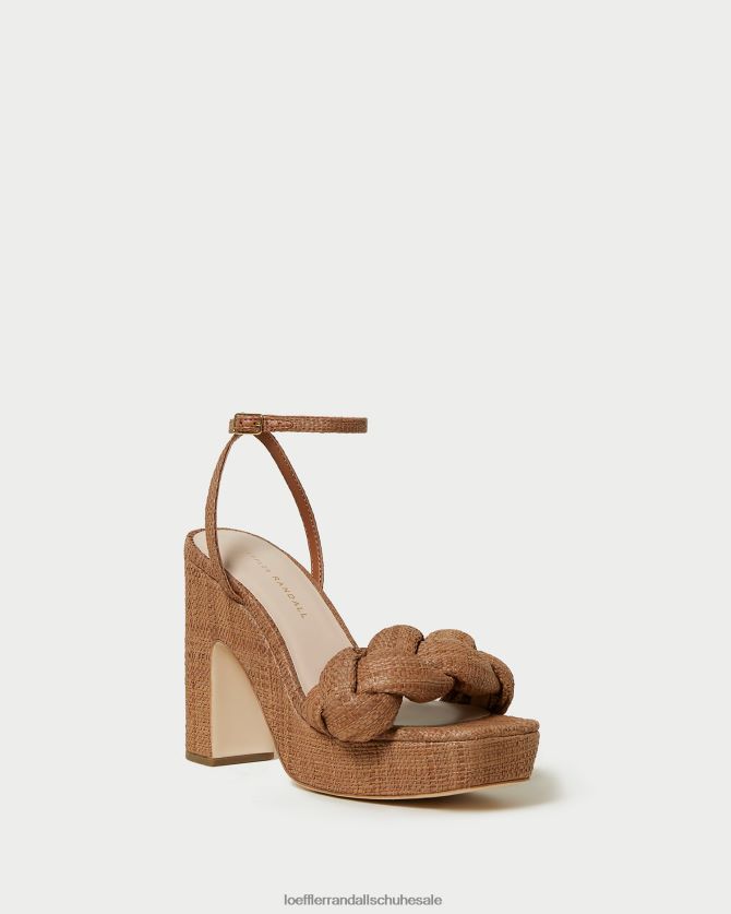 Frauen Loeffler Randall Fae-Plateauabsatz braun Schuhe 84682456