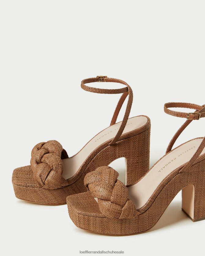 Frauen Loeffler Randall Fae-Plateauabsatz braun Schuhe 84682456