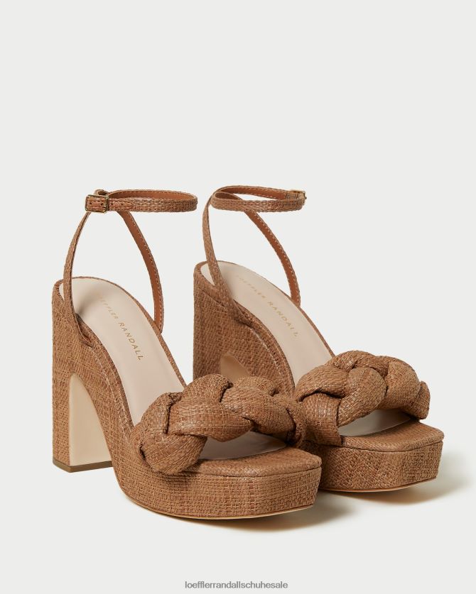 Frauen Loeffler Randall Fae-Plateauabsatz braun Schuhe 84682456