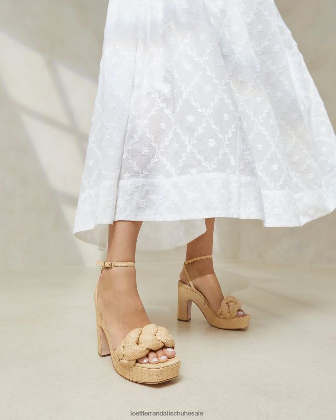 Frauen Loeffler Randall Fae-Plateauabsatz natürlich Schuhe 84682421