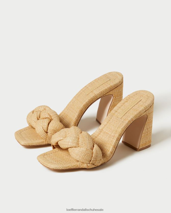 Frauen Loeffler Randall Freya geflochtene Curve-Mule natürlich Schuhe 84682441
