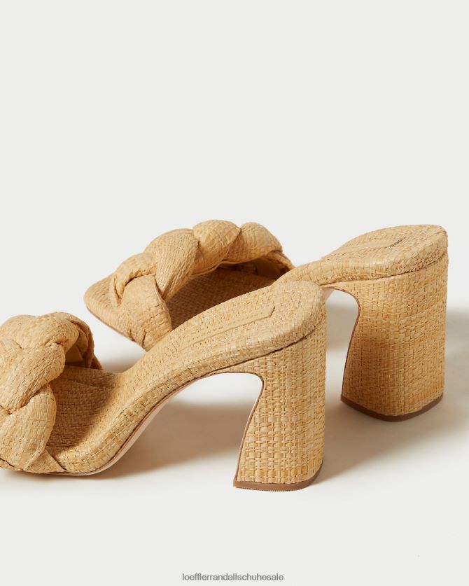 Frauen Loeffler Randall Freya geflochtene Curve-Mule natürlich Schuhe 84682441