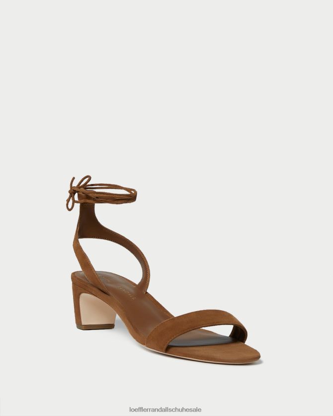Frauen Loeffler Randall Jackie-Sandale mit mittelhohem Absatz Kakao Schuhe 84682487