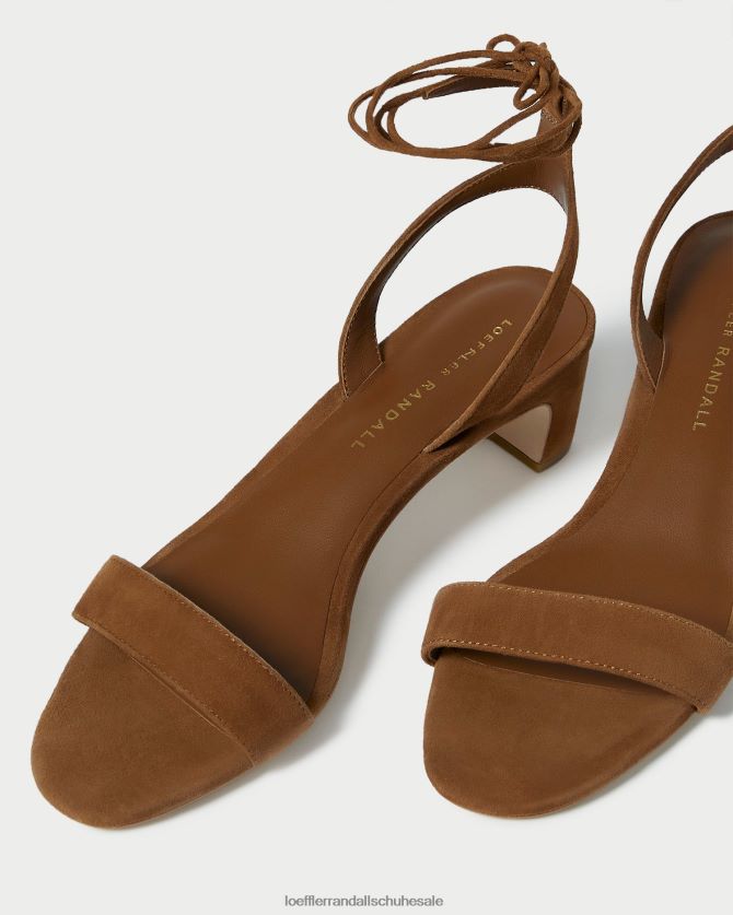 Frauen Loeffler Randall Jackie-Sandale mit mittelhohem Absatz Kakao Schuhe 84682487