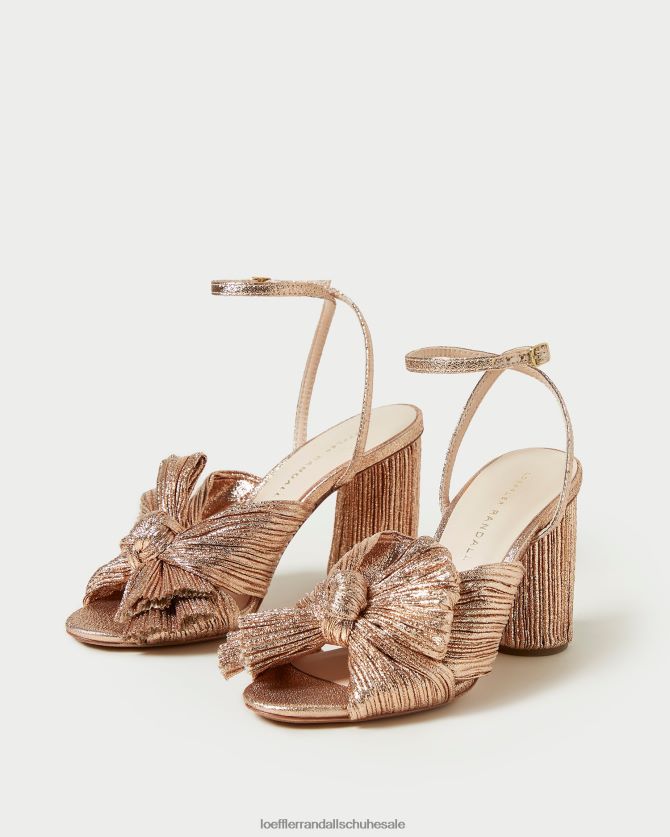 Frauen Loeffler Randall Kamelien-Faltenschleifenabsatz Düne Schuhe 84682472