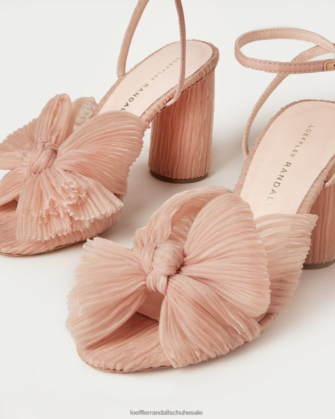 Frauen Loeffler Randall Kamelien-Faltenschleifenabsatz Schönheit Schuhe 84682411