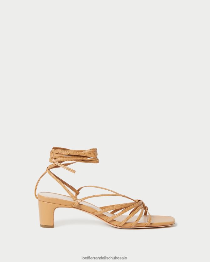 Frauen Loeffler Randall Lola-Knoten-Schnürschuh mit mittlerem Absatz Honig Schuhe 84682497
