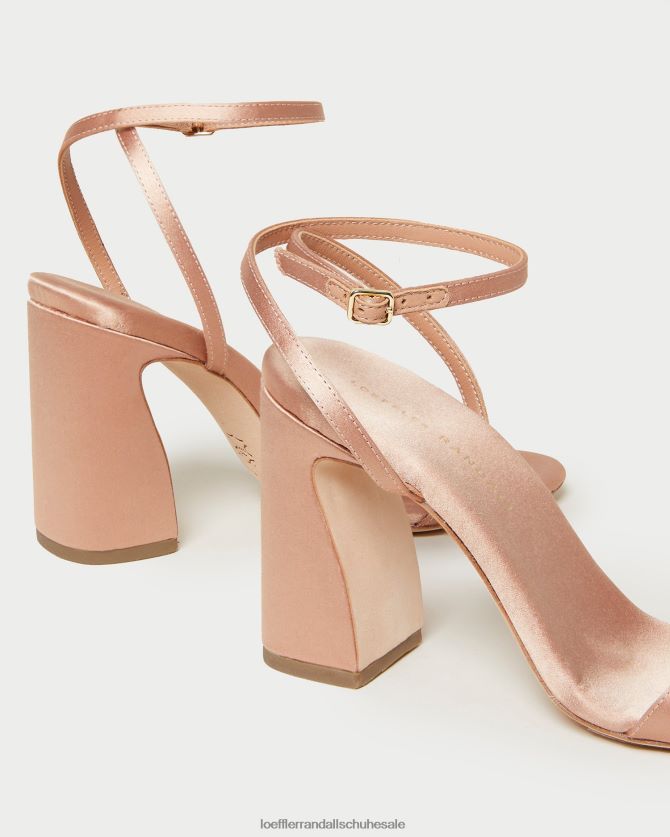 Frauen Loeffler Randall Malia-Sandale mit gebogenem Absatz erröten Schuhe 84682459