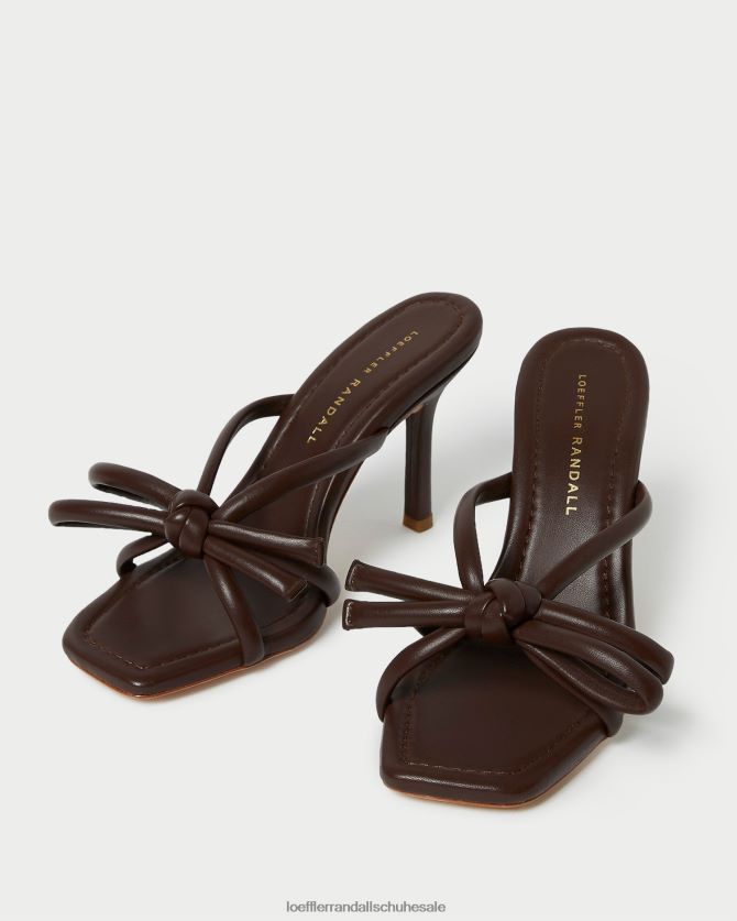 Frauen Loeffler Randall Margi-Schleifenabsatz Schokolade Schuhe 84682499