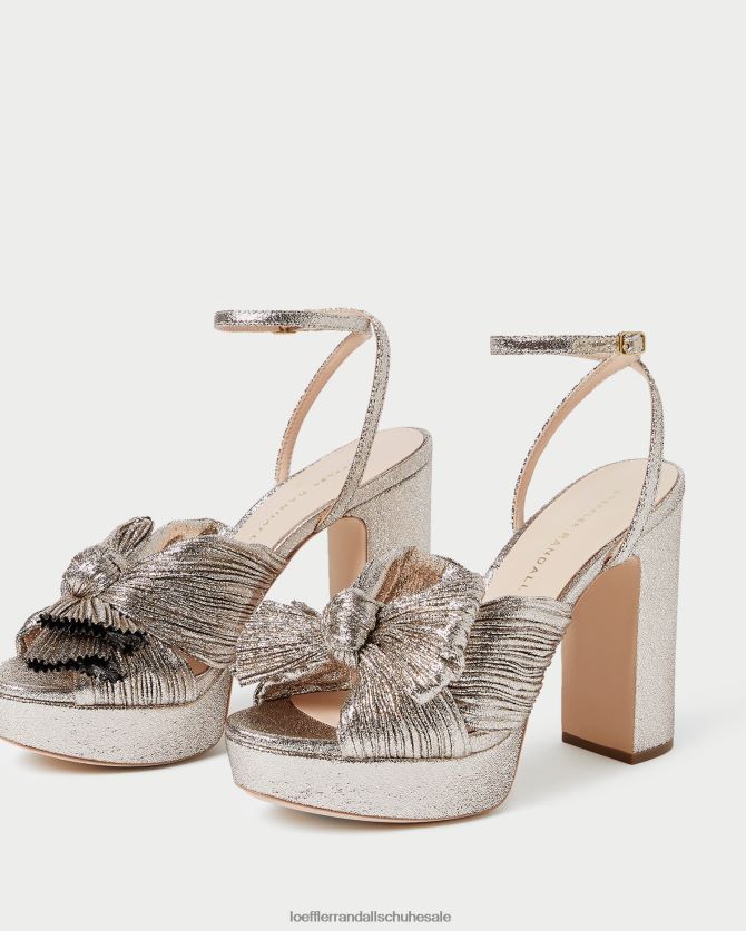 Frauen Loeffler Randall Natalia Plateau-Schleifenabsatz Sekt Schuhe 84682468
