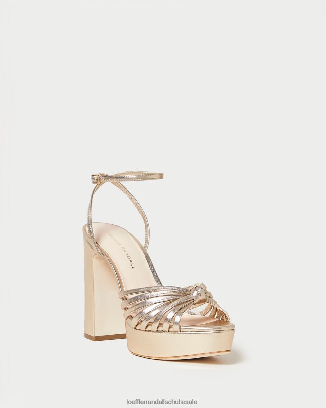 Frauen Loeffler Randall Rivka-Knoten-Plateausandale Sekt Schuhe 84682427