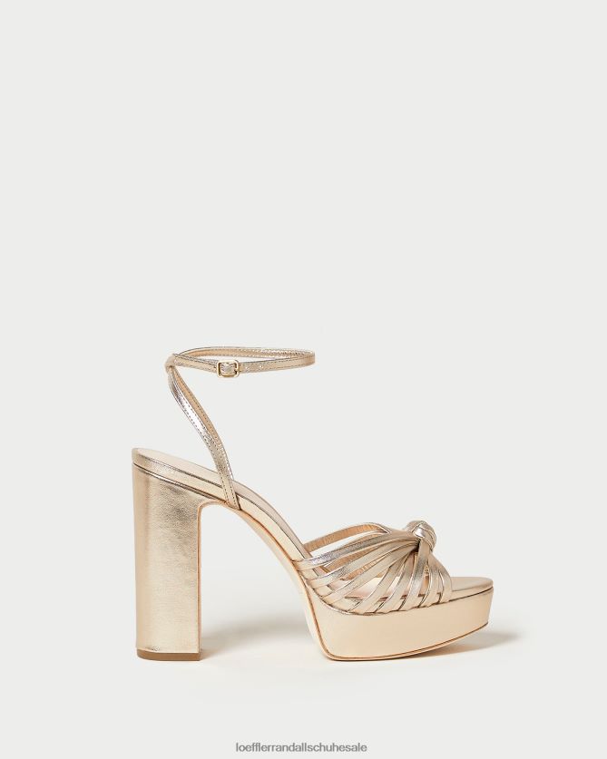 Frauen Loeffler Randall Rivka-Knoten-Plateausandale Sekt Schuhe 84682427