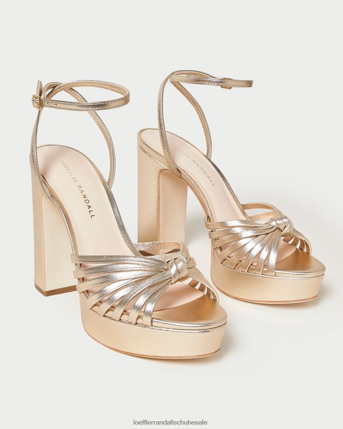 Frauen Loeffler Randall Rivka-Knoten-Plateausandale Sekt Schuhe 84682427