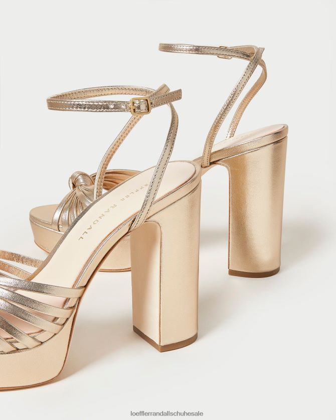 Frauen Loeffler Randall Rivka-Knoten-Plateausandale Sekt Schuhe 84682427