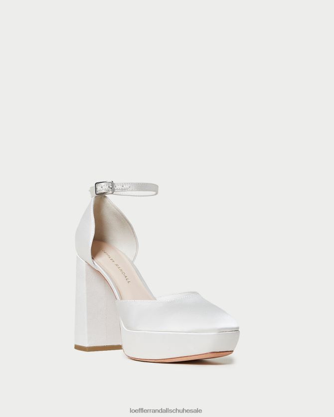 Frauen Loeffler Randall Selina-Plateau mit geschlossener Zehenpartie Creme Schuhe 84682452