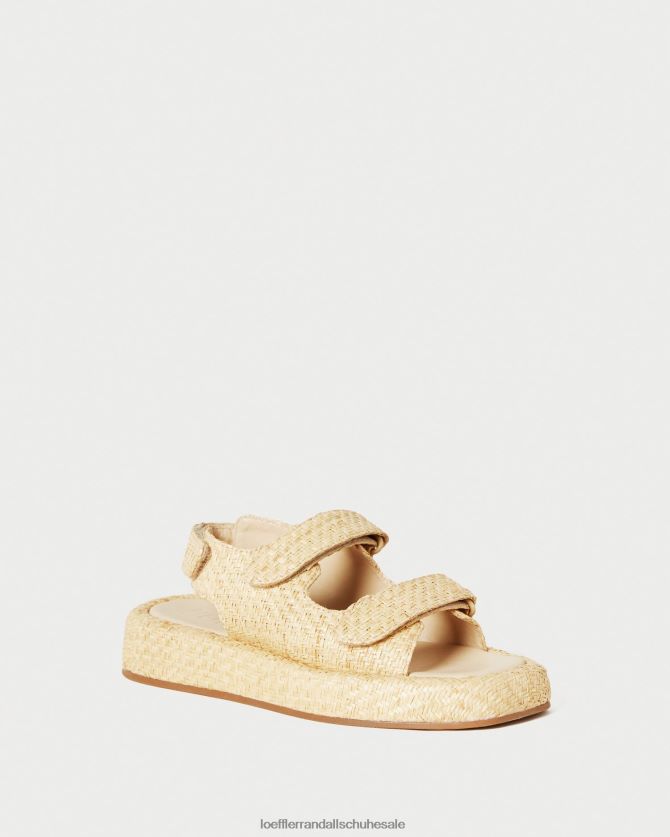 Frauen Loeffler Randall Blaise Bast-Plateausandale natürlich Schuhe 846824101