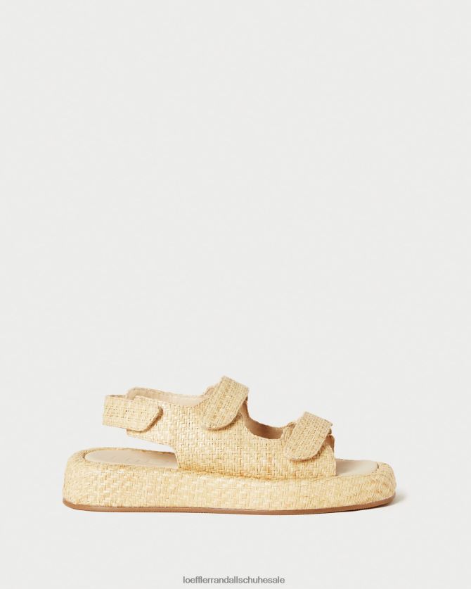 Frauen Loeffler Randall Blaise Bast-Plateausandale natürlich Schuhe 846824101