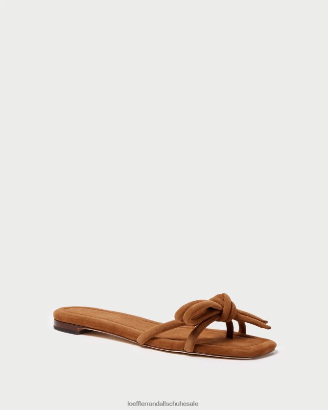 Frauen Loeffler Randall Hadley Schleifensandale Kakao Schuhe 846824105
