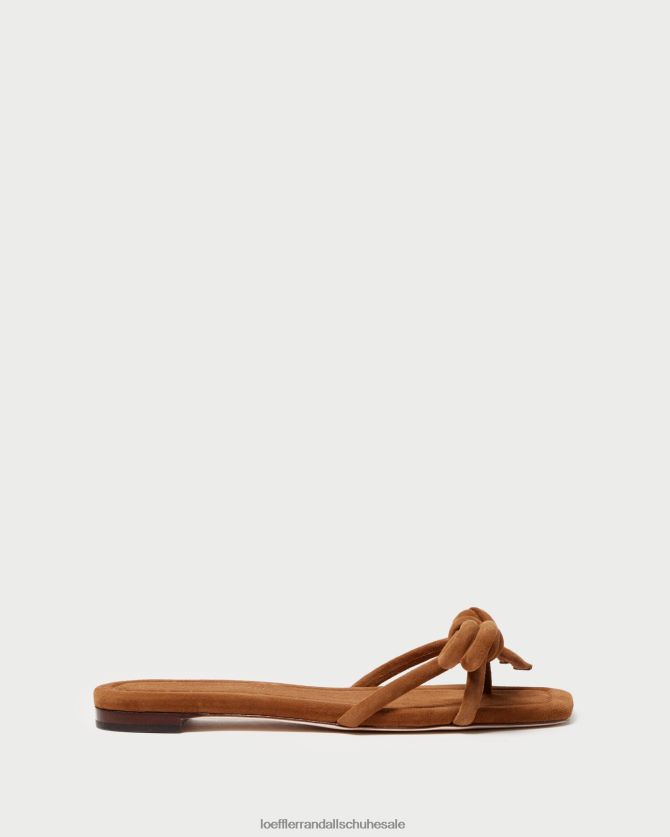 Frauen Loeffler Randall Hadley Schleifensandale Kakao Schuhe 846824105