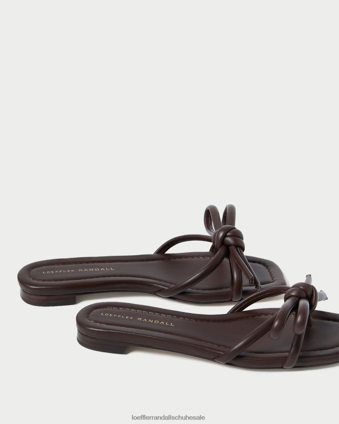Frauen Loeffler Randall Hadley Schleifensandale Schokolade Schuhe 846824130