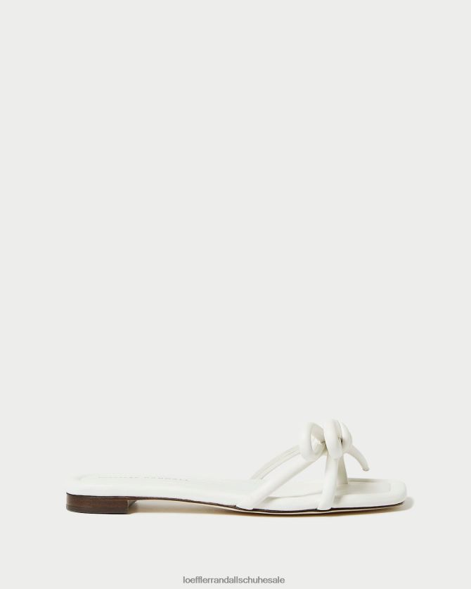 Frauen Loeffler Randall Hadley Schleifensandale Weiß Schuhe 846824123