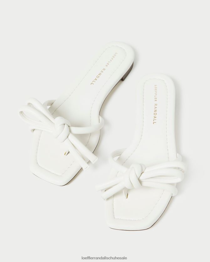 Frauen Loeffler Randall Hadley Schleifensandale Weiß Schuhe 846824123