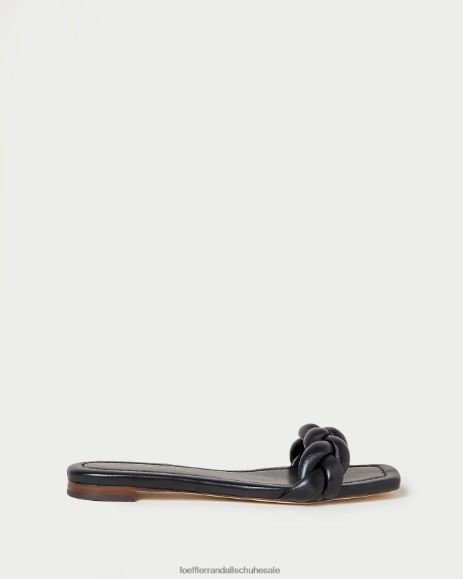 Frauen Loeffler Randall Jackson geflochtene Sandale Schwarz Schuhe 846824117