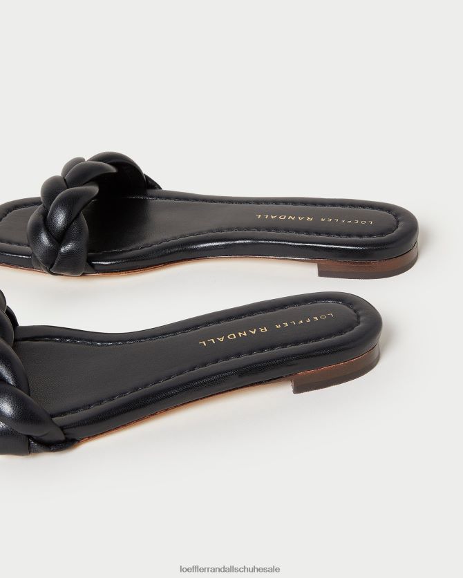 Frauen Loeffler Randall Jackson geflochtene Sandale Schwarz Schuhe 846824117