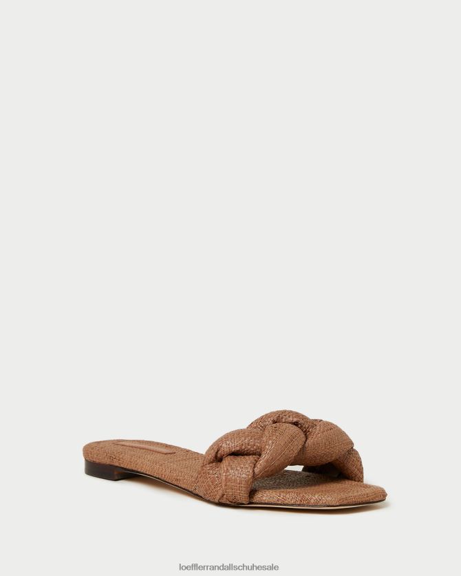 Frauen Loeffler Randall Joanna geflochtene Sandale braun Schuhe 846824111