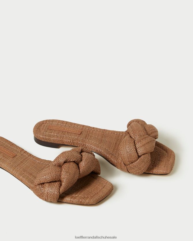 Frauen Loeffler Randall Joanna geflochtene Sandale braun Schuhe 846824111