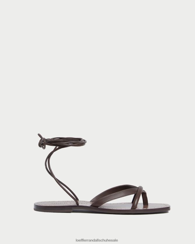 Frauen Loeffler Randall Lilla Zehensteg-Wickelsandale Espresso Schuhe 846824132