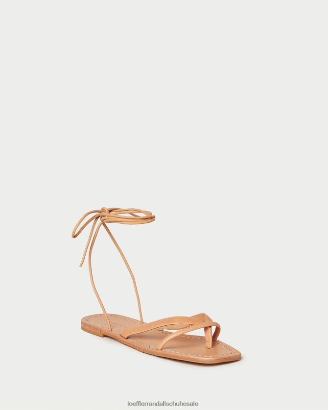 Frauen Loeffler Randall Lilla Zehensteg-Wickelsandale Honig Schuhe 846824106