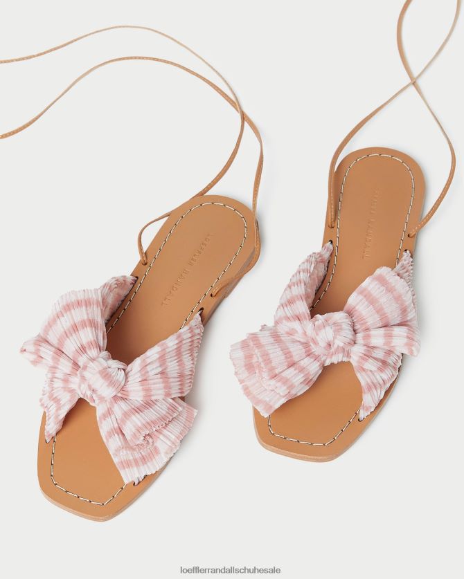 Frauen Loeffler Randall Pfingstrosenschleife zartrosa Gingham Schuhe 846824131