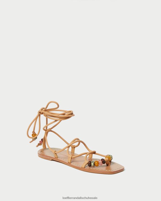 Frauen Loeffler Randall Schnürsandale mit Colleen-Knoten Honig Schuhe 846824135