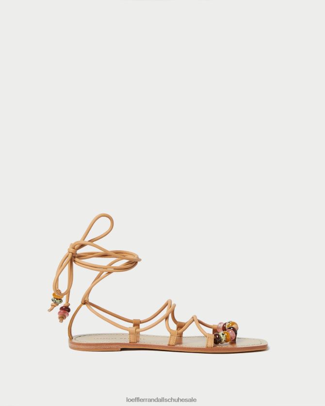 Frauen Loeffler Randall Schnürsandale mit Colleen-Knoten Honig Schuhe 846824135