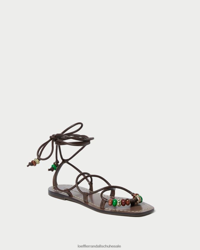 Frauen Loeffler Randall Schnürsandale mit Colleen-Knoten Schokolade Schuhe 846824134
