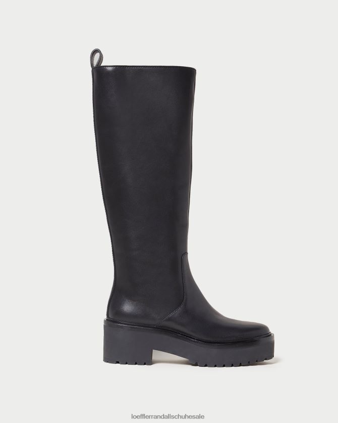 Frauen Loeffler Randall Carlee hoher Stollenstiefel Schwarz Schuhe 846824290